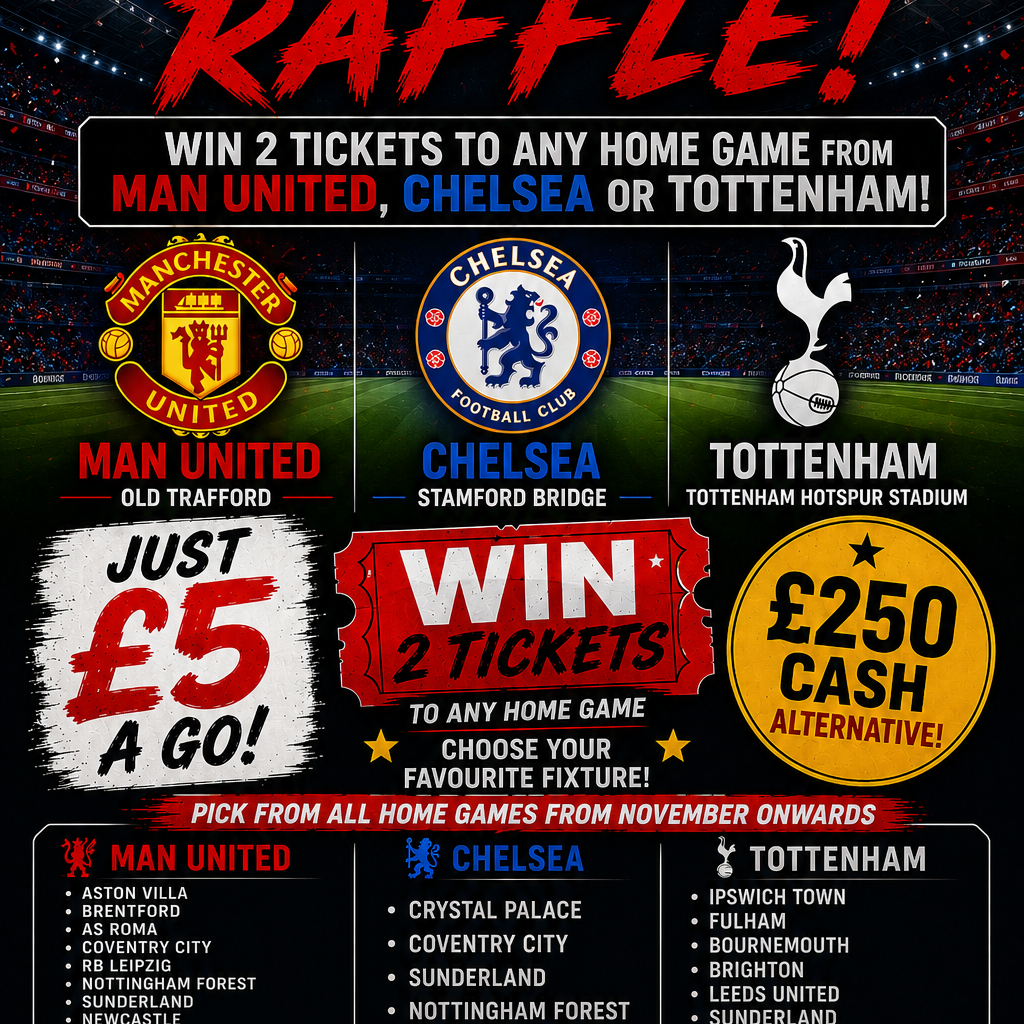 🔥 ANOTHER £5 FOOTBALL RAFFLE! 🔥
